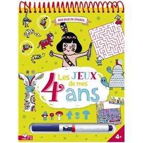 Les jeux de mes 4 ans - bloc avec feutre effaçable