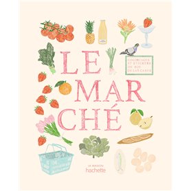 Carnet de coloriages et de stickers / Le Marché