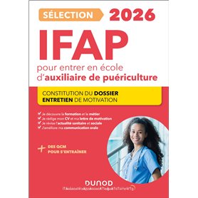 Sélection IFAP 2026 pour entrer en école d'auxiliaire de puériculture