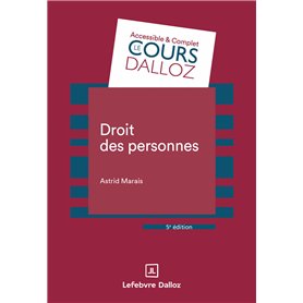Droit des personnes. 5e éd. Droit des personnes. 5e éd.