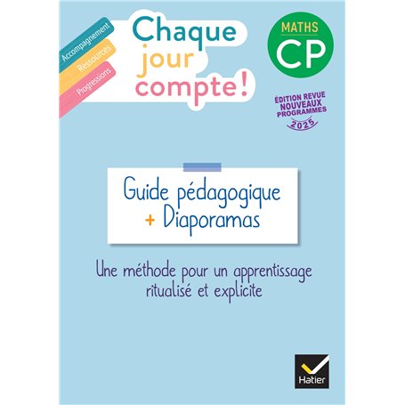 Chaque jour compte - Maths CP - Ed. 2025 - Guide bi-média avec diaporamas