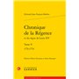 Chronique de la Régence