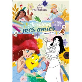 Disney Princesses - Je colorie mes amies - Amis pour la vie - Stickers offerts