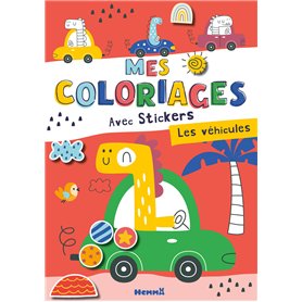 Mes coloriages avec stickers - Les véhicules