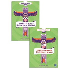 Totem - Mathématiques CE2 - Fichier de numération + Fichier de géométrie 2 volumes