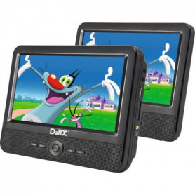 Lecteur DVD portable DJIX PVS906-50SM 9 - Double écran - Autonomie 2h - Noir 199,99 €