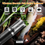 BJYX Ecailleur Électriques à Poisson avec 3 Types Lames(4 têtes au Total) Machine à Gratter Électrique Rechargeable sans Fil Éta