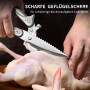 Plys Ciseaux à Volaille Robuste，Acier Inoxydable Multifonctionnel Ciseaux Cuisine, Ciseaux de Cuisine pour Poulet, Volaille, Poi