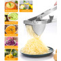Yulado Presse Puree Manuel Acier Inoxydable, Avec Couteau à éPlucher Et Brosse De Nettoyage, Ecrase Pomme De Terre, Presse-Agrum