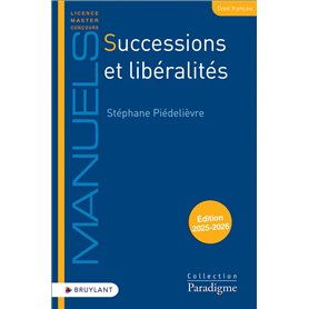 Successions et libéralités Successions et libéralités