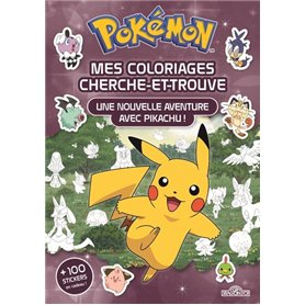 Pokémon - Coloriages cherche-et-trouve - Une nouvelle aventure avec Pikachu !