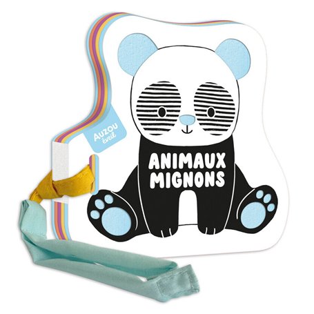 Mon premier livre poussette en noir et blanc - Animaux mignons