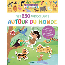 250 autocollants autour du monde