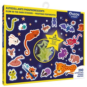 Autocollants phosphorescents - 8 étoiles phosphorescentes ! Autocollants phosphorescents - 8 étoiles phosphorescentes !