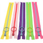 SHUNLI 10 Pièces Lot de Fermeture Eclair 40cm, 10 Couleurs Fermeture Eclair, Non séparables Résine Fermeture Eclairs pour la Cou