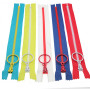 SHUNLI 10 Pièces Lot de Fermeture Eclair 40cm, 10 Couleurs Fermeture Eclair, Non séparables Résine Fermeture Eclairs pour la Cou