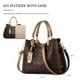 NICOLE & DORIS Sac à Main Femme Tendance Bandoulière Chic en PU Cuir - Porté Épaule Multipoches Pochette Sacoche Noir