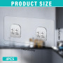 Lot De 4 Adhésifs De Rechange pour Support De Douche Crochets Adhésifs Puissants pour Support De Douche D'angle Étagère De Salle