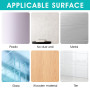Lot De 4 Adhésifs De Rechange pour Support De Douche Crochets Adhésifs Puissants pour Support De Douche D'angle Étagère De Salle