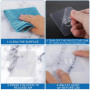 WOLMIK Lot de 6 crochets adhésifs de rechange pour étagère de douche d'angle avec racloir, crochets adhésifs transparents pour s