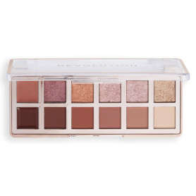 Makeup Revolution, Palette d'Ombres à Paupières The True Icon Bronze, Finitions Crème, Matte & Irisées, 12 Teintes Mélangeables
