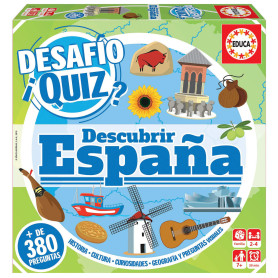 Educa - Desafio Quiz-Descouvrir Espagne Set de Table, Multicolore (18217)