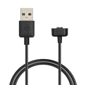 kwmobile Câble USB Compatible avec Amazfit Band 7 - Câble Rechange Chargeur Fitness Tracker Montre connectée - Noir
