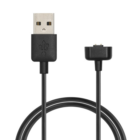 kwmobile Câble USB Compatible avec Amazfit Band 7 - Câble Rechange Chargeur Fitness Tracker Montre connectée - Noir