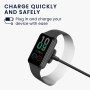 kwmobile Câble USB Compatible avec Amazfit Band 7 - Câble Rechange Chargeur Fitness Tracker Montre connectée - Noir