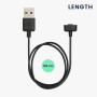 kwmobile Câble USB Compatible avec Amazfit Band 7 - Câble Rechange Chargeur Fitness Tracker Montre connectée - Noir
