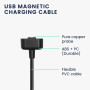 kwmobile Câble USB Compatible avec Amazfit Band 7 - Câble Rechange Chargeur Fitness Tracker Montre connectée - Noir