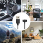 kwmobile Câble USB Compatible avec Amazfit Band 7 - Câble Rechange Chargeur Fitness Tracker Montre connectée - Noir