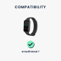 kwmobile Câble USB Compatible avec Amazfit Band 7 - Câble Rechange Chargeur Fitness Tracker Montre connectée - Noir