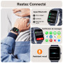 Montre Connectée Homme Femme,1.85"HD Smartwatch avec Appel Bluetooth,Montre de fitness 110+ Mode Sport avec Podomètre,Sommeil,Fr