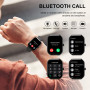 Montre Connectée Homme Femme, 1.96"HD Smartwatch avec Appel Bluetooth, 113+Sportifs Montre Sport Podometre Sommeil Moniteur Card