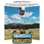 GENBOLT 4G LTE Caméra Surveillance Extérieure avec Carte Sim, Double Objectif PoE CCTV Caméra sans WiFi, Filaire 24/7 Enregistre