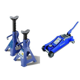 Michelin 92417/009557 2 Chandelles à Crémaillère 2 T et Michelin Cric Hydraulique Rouleur 2 T Michelin 92417/009557 2 Chandelles à Crémaillère 2 T et Michelin Cric Hydraulique Rouleur 2 T