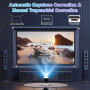 Mini Projecteur 2025 Upgraded, Videoprojecteur 4K Portable, 150 ANSI, WiFi 6, BT 5.0, Projecteur Video Correction Automatique du