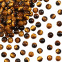 TOAOB 100pcs Perles Oeil de Tigre 6mm Perles Pierre pour Bracelet Naturelles Perle Rondes en Vrac de Pierres Gemme Énergie pour 