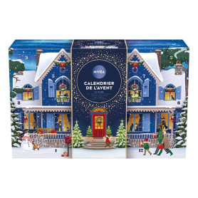 NIVEA - Calendrier de l'Avent Femme Édition 2025 - Coffret Cadeau Beauté - Soins Visage, Corps & Lèvres + Accessoires - 24 Fenêt
