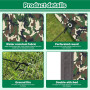 LOVICVKEM 3x3M Camping Bâche, Tarp Ultra Léger, Tarp Bivouac Anti UV Ripstop, avec Oeillets, 6 Piquets en alu, 6 Cordes, pour Bi