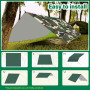 LOVICVKEM 3x3M Camping Bâche, Tarp Ultra Léger, Tarp Bivouac Anti UV Ripstop, avec Oeillets, 6 Piquets en alu, 6 Cordes, pour Bi