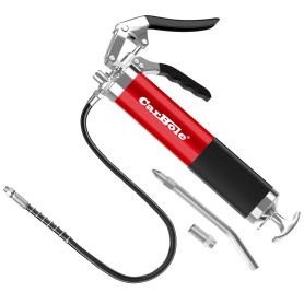 CarBole Pompe à Graisse Manuelle,Pistolet à Graisse Professionnel Robuste à Poignée Pistolet de 8000 PSI avec Tuyau Flexible de 