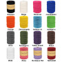 FORBELL Fil de coton pour macramé - 3 mm x 300 m - Fil de coton de qualité supérieure - Pour bricolage, artisanat (vert armée, 3