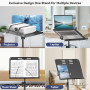 KDD Support Videoprojecteur -4 en 1 Pupitre Musique Pliable avec Bras à Ressort Trépied Ordinateur Portable Support Tablette ave
