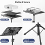 KDD Support Videoprojecteur -4 en 1 Pupitre Musique Pliable avec Bras à Ressort Trépied Ordinateur Portable Support Tablette ave