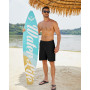 NANAMEEI Shorts Coton Lin Homme Été Shorts de Plage Décontractés Casual Bermudas Pants Taille avec Cordon Elastique
