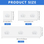 Lot De 14 Crochets Adhésifs de Rechange pour Etagère de Douche,Hameçon Auto-Adhésifs Sans Perçage,Crochets Muraux Imperméables p