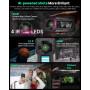 Ulefone Armor 33 Pro 25500mAh Telephone Portable Incassable 5G Double Écran, 32GB+512GB/2TB, 6,95" FHD+ 120Hz+3,4" Écran Seconda