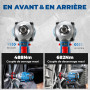 Dong Cheng clé à chocs sans fil 20 V avec Batterie 4,0Ah, 488 N.m Boulonneuse à choc sans balais 1/2", 3 vitesses, avec 4 douill
